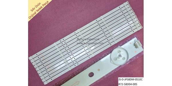 AXEN AX58LEDJ203/0216 LED Bar Takımı – 10 Parça / 50 LED – JS-D-JP58DM-051EC